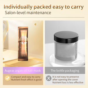 Ensemble de soins capillaires à l'huile d'argan de luxe, <span class=keywords><strong>masque</strong></span> capillaire hydratant et lissant, sachets pratiques pour les voyages - Product Image 5