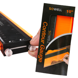 Dossard jauge irrégulière, duplicateur de jauge de contour outil de profil avec serrure auto-verrouillage, jauge de mesure de forme des bords - Product Image 1