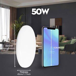 Moderno Ultra-sottile impermeabile LED plafoniera semplice da interni <span class=keywords><strong>UFO</strong></span> Design 40W 60W 100W 200W LED plafoniera solare - Product Image 4