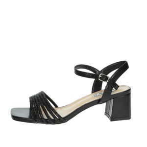 K-9533 alla moda sandali con tacco nero estate autunno primavera scarpe da sposa aperta punta Peep Square in pelliccia elegante Sexy - Product Image 1