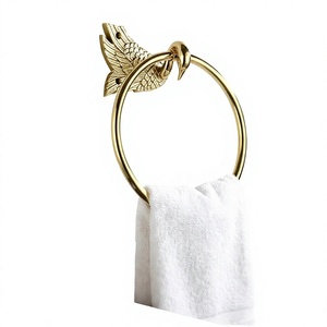 Porte-serviettes en métal |   Porte-serviettes pour salle de bain (design canard) - Product Image 1
