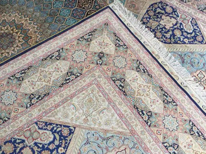 พรมเปอร์เซียผ้าไหม100% คุณภาพสูงขนาด6x9x12พรมเปอร์เซียดีไซน์ทรงโดมสำหรับห้องนั่งเล่นคฤหาสน์ - Product Image 6