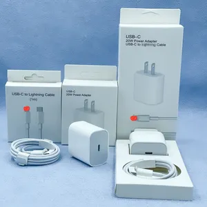 من المصنع مخصص للبيع بالجملة هاتف محمول سريع ومحول طاقة 20 وات شحن USB مجموعة شاحن C لهاتف iPhone Apple