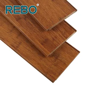 Flooring Strand Woven Bamboo Beautiful High Gloss Engineered Indoor Modern Bamboo Hardwood Flooring