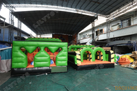 Parcours d'obstacles gonflable personnalisé Lilytoys Mega Run 5K pour enfants et adultes, grand parcours d'obstacles pour l'extérieur