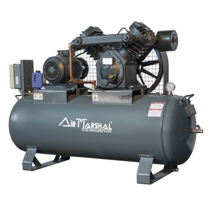 Compresseur d'air industriel de type V, lubrifié à l'huile, pompe à air à piston haute pression avec moteur électrique pour usage en atelier - Product Image 5