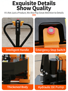 Carrello Elevatore Elettrico Multidirezionale a Batteria, Mini Transpallet Idraulico per Trasporto - Product Image 2