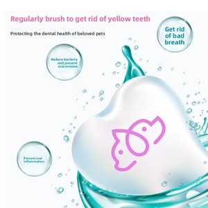Brosse à doigts pour le nettoyage des dents des chiens et des chats avec <span class=keywords><strong>dentifrice</strong></span>, nettoyant buccal efficace pour éliminer l'halitose et éliminer le tartre - Product Image 2