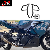 XXUN Moto Crash Bar pour Kawasaki Ninja400 2018-2025 Ninja250 2018-2023 Ninja 500 2024-2025 Autoroute Protecteur Stunt Bumper