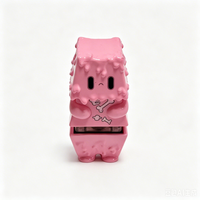 Keycap Artisanal Rose en Forme de Slime, Figurine de Dessin Animé Imprimée en 3D UV sur ABS, pour Clavier Mécanique, Jouet de Bureau Anti-Stress Personnalisé