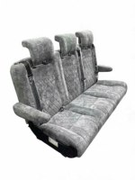 Nouveau modèle de siège auto inclinable en acier, design luxueux à dossier haut ; appuie-tête escamotable transformable en lit ; pas besoin de retirer l'appuie-tête pour la conversion en siège-lit ; compatible voiture.