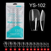 50 faux ongles, vente en gros, couverture complète pour ongles français, vernis Gel, sac d'affichage, mat, demi-mat, blanc, acrylique
