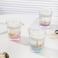 Großhandel von Crystal Jelly Wax Ocean Geburtstags kerzen Aroma therapie Souvenirs Dekorative rauchfreie transparente geformte Kerzen