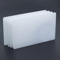 Plaque diffuseur en polycarbonate PC blanc poli mat de 0,5 mm et 1 mm, anti-jaunissement, pour panneau diffuseur de lumière LED et couvercle de lampe