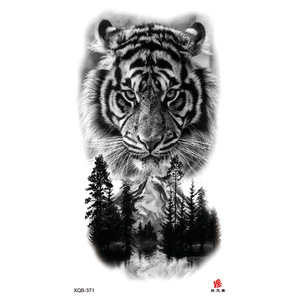 Tiger Temporary <b>Tattoo</b> Stickers Waterproof Eco Friendly <b>Paper</b> Indian Style Custom Water Transfer Body Arm <b>Tattoo</b> - Product Image 3