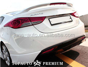 Cơ thể Kit Xe Bumper Lip Spoiler DRL Đèn Sương Mù khuếch tán cho Elantra Avante MD 2011-2015 SQ phong cách - Product Image 4