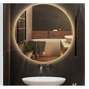 Round Frameless Led Bathroom Mirror Wall Mounted <b>Touch</b> <b>Switch</b> Modern Design For Bathroom Use - Product Image 2