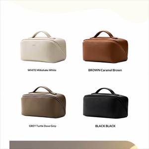 Bolsa de Maquillaje Portátil Personalizada, Bolsa de Maquillaje Impermeable de Mano para Viaje, Organizador de Cosméticos de Gran Capacidad, Bolsas de Aseo para Mujer - Product Image 4
