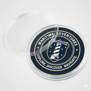 Pièce commémorative en gros, double face, émail 3D, plastique acrylique, pièce de défi personnalisée avec capsules pour pièces - Product Image 2