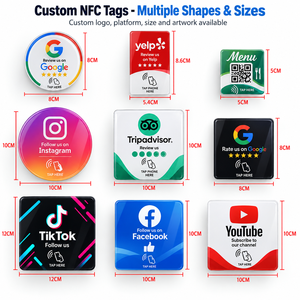 Tarjeta NFC Acrílica para Reseñas <span class=keywords><strong>de</strong></span> <span class=keywords><strong>Google</strong></span>, Tarjeta <span class=keywords><strong>de</strong></span> Reseñas <span class=keywords><strong>de</strong></span> Cinco Estrellas para Redes Sociales, 13.56 mhz HF Ntag213 215 216 para Función <span class=keywords><strong>de</strong></span> Reseñas <span class=keywords><strong>de</strong></span> Tiendas - Product Image 6