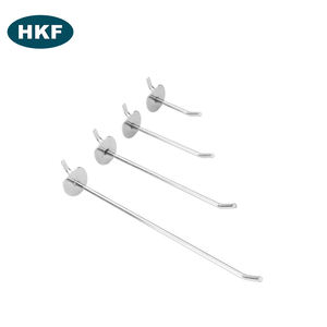 Accesorios de ganchos de tablero de clavijas de metal cromado de hierro de alambre único colgante de exhibición al por menor - Product Image 4