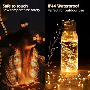 Luci Natalizie Impermeabili da 3 Metri <span class=keywords><strong>con</strong></span> 200 LED a Grappolo per <span class=keywords><strong>Soffitto</strong></span>, Camera da Letto, Ghirlande, Finestre, Matrimoni e Decorazioni per Albero di Natale - Product Image 3