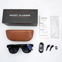 SANVNET GS5 Max Gafas Inteligentes con Doble Lente y Estuche de Carga, Cámara de 8MP, Traducción por IA, Auriculares Deportivos Inteligentes para Hombre 2026