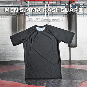 Rashguard personnalisé pour homme à manches courtes, compression, entraînement de combat - Product Image 2