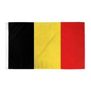 Drapeau BELGIE de qualité supérieure, 100% polyester, durable, rectangulaire, couleur personnalisée, impression numérique/sérigraphie - Product Image 1