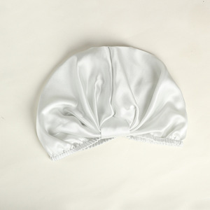 Bonnet de couchage en <span class=keywords><strong>satin</strong></span> de soie 100% naturel Mûrier bonnets personnalisés logo en soie avec bande fondue cravate bonnet en soie <span class=keywords><strong>satin</strong></span>ée soins des cheveux - Product Image 5