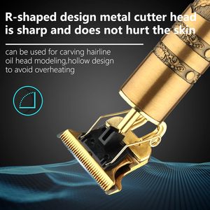 Tagliacapelli Elettrico Professionale T9 per Uomo, Senza Fili, Ricaricabile USB, <span class=keywords><strong>Regolabile</strong></span>, con Lama in Acciaio Inox, Trimmer per Barba - Product Image 3