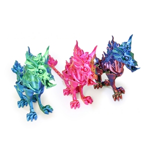 Modèles d'impression 3D de créatures fantastiques en gros, squelettes de chien articulés, ornements de bureau - Product Image 4