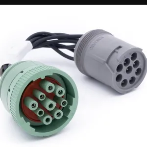 9 Pin kabel adaptor untuk 9 pin kabel diagnostik 7X-1686 157-4829 J1900 adaptor truk