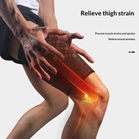 Protège-cuisses de sport en nylon tricoté haute élasticité pour adultes, fabriqués en Chine, pour le cyclisme, le basketball, le football, pour la prévention des blessures aux ischio-jambiers