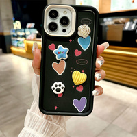Multi Color Transparent Anime TPU Mobile Phone Accessories Case Back Cover pour Iphone 12 13 14 15 16 Pro Max