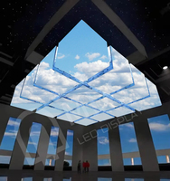Cubo LED Pubblicitario per Interni con Installazione Sospesa, Forma Personalizzata MDS, Scatola Magica Creativa Intelligente