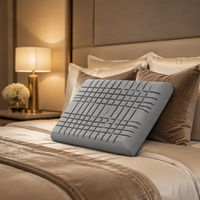 Oreiller ergonomique en mousse à mémoire de forme à rainures, haute résilience, pour le soin du cou, pour le sommeil quotidien des adultes