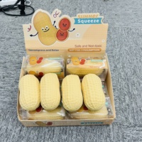 Mainan Fidget Squishy Kacang Jumbo Renyah dari Gudang USA, Mainan Remas Renyah, Suara Renyah, Bentuk Kacang Realistis, Lambat Mengembang