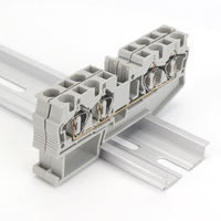 ST4-QUATTRO 2-in-2-Out 4-Leiter DIN-Schienen-Federklemmenblock Elektrischer Drahtverbinder