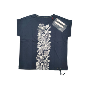 Camiseta Casual de Manga Corta con Cuello Redondo y Diseño de Puntos Estampados para Mujer, Moda Urbana Moderna, Top de Verano para el Día a Día - Product Image 1