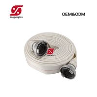 Tuyau d'incendie flexible et durable en caoutchouc avec gaine en polyester, raccord Guillemin, équipement de lutte contre l'incendie, DN45 DN70