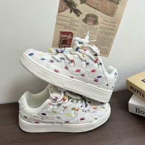 Zapatillas de plataforma transpirables para mujer, estilo casual deportivo, tendencia 2026 primavera-otoño, suela gruesa, versátiles. - Product Image 6