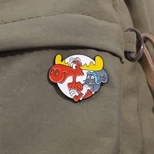 Broche en émail animée de style dessin animé, motif rat, badge de revers, bijou, cadeau pour amis et enfants, vente en gros - Product Image 3