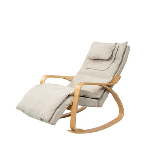 Massage Chair Reclining Beige Plug-In <b>Vibration</b> Neck Back Shoulders Hips Massage Home Use - Product Image 1