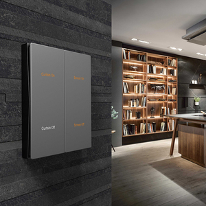 Sistema de Automatización Inteligente para Hoteles y Villas de Alta Gama, <span class=keywords><strong>Panel</strong></span> de Interruptores de Luz Eléctrica KNX Smart Home de 1/2/3/<span class=keywords><strong>4</strong></span> Botones - Product Image 3