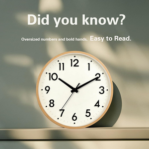 New Design Simple Style <b>Wall</b> <b>Clock</b> Home Goods <b>Wall</b> <b>Clock</b> <b>Decoration</b> and Wooden Round Shape <b>Wall</b> <b>Clock</b> for Living Room - Product Image 4