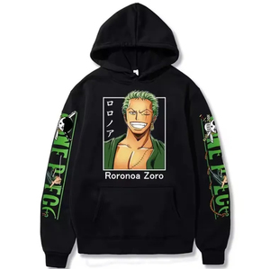 Sudadera con Capucha de Diseño Moderno Personalizada con Estampado de Roronoa Zoro para Hombre y Mujer, Transpirable, Cortavientos, con Bolsillo, Estilo Urbano Informal para Otoño y Verano - Product Image 2