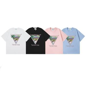 T-shirt da <span class=keywords><strong>uomo</strong></span> e camicia a maniche corte da donna 2026 Fashion Designer Clothing Casablanca Tennis Club 100% casual e vestibilità ampia - Product Image 5