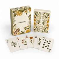 Cartes à Jouer Promotionnelles Personnalisées CMYK 4 Couleurs Papier Couché 310gsm Lamination Mate Vernis Sélectif UV Boîte Coulissante Échantillonnage Vente au Détail Cadeau Promotion de Marque