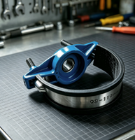 Selle de raccordement en fonte ductile avec bande en acier inoxydable, revêtement FBE, pression PN10/PN16